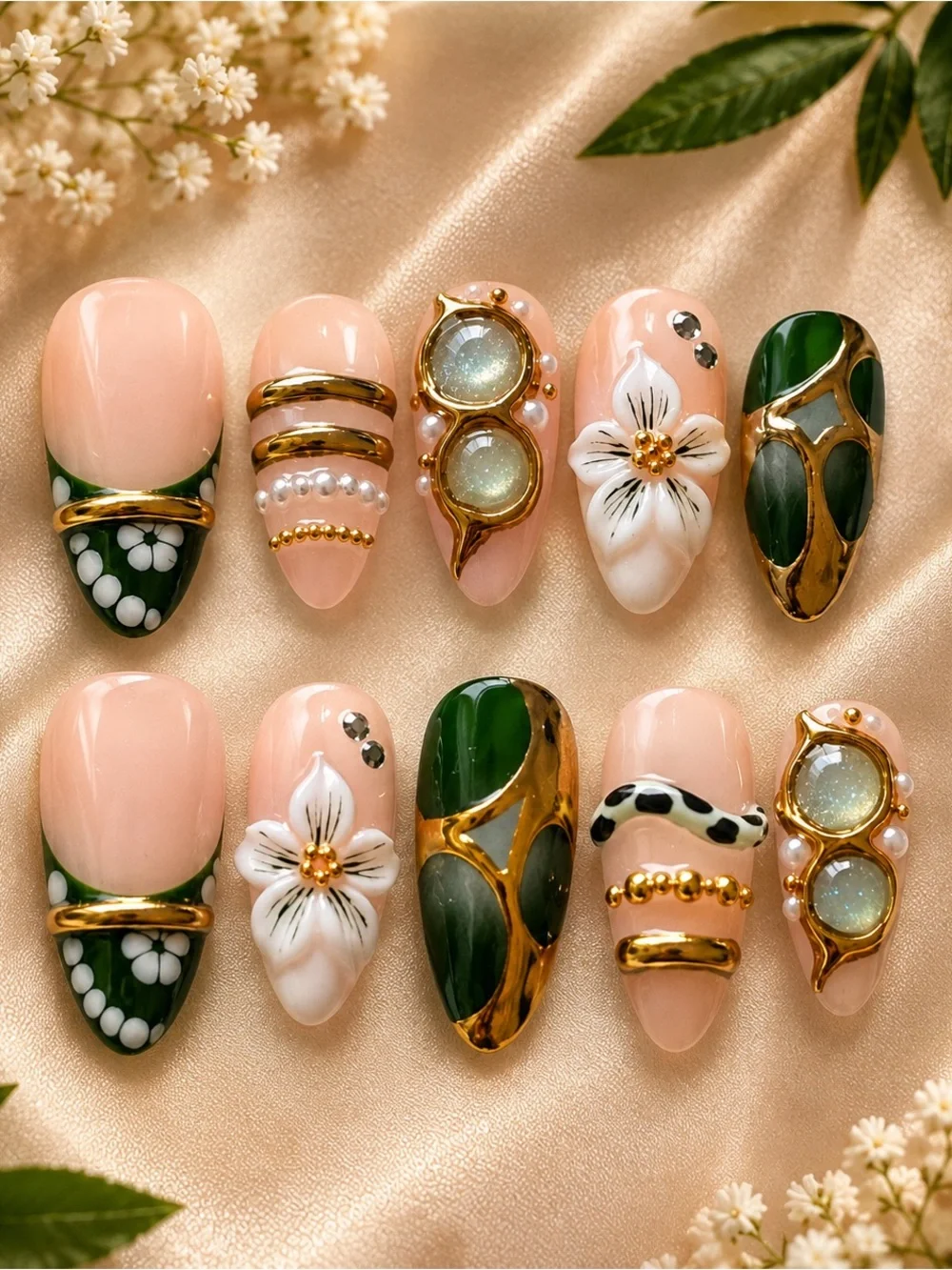 ✨ Botanical Bloom Press-On Nails ✨